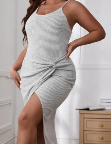 Set Cardigan Și Rochie Shein, gri