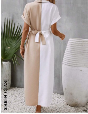 Rochie maxi Shein, mix culori
