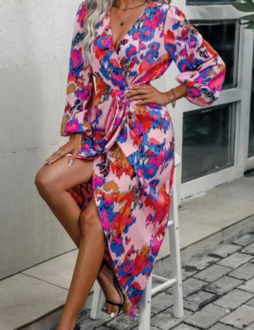 Rochie maxi Shein, mix culori