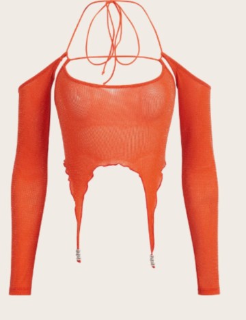 Top Shein, portocaliu
