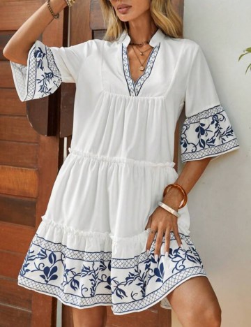 Rochie mini Emery Rose by Shein, alb