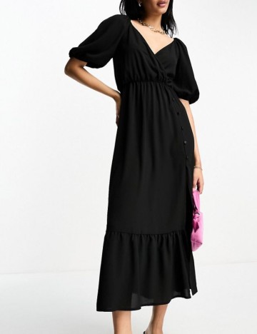 Rochie midi ASOS, negru