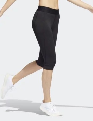 Colanți scurți Adidas, negru