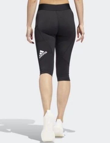Colanți scurți Adidas, negru