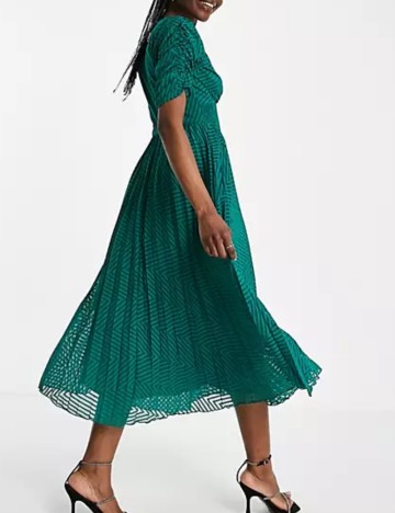 Rochie midi ASOS, verde