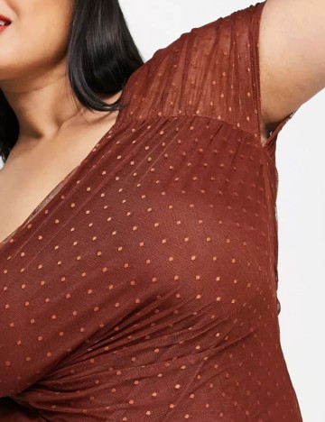 Rochie midi ASOS, maro