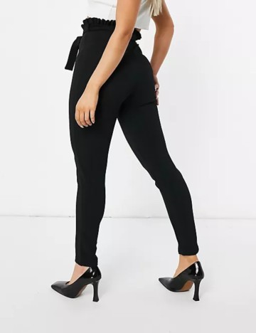 Pantaloni Flounce, negru