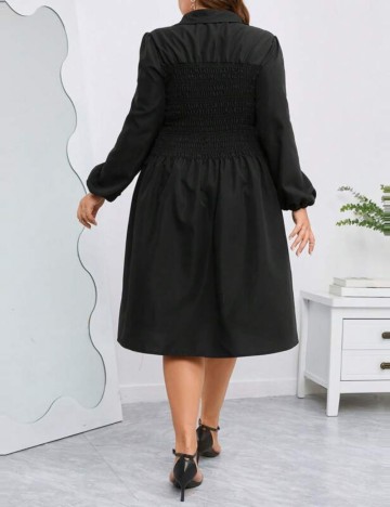 Rochie midi Shein Curve+, negru