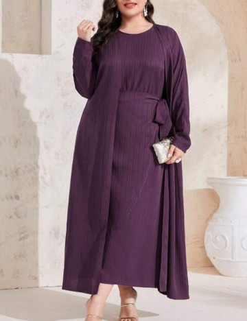 Set Rochie și Cardigan Shein Curve+, mov