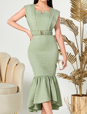 Rochie midi Shein, verde