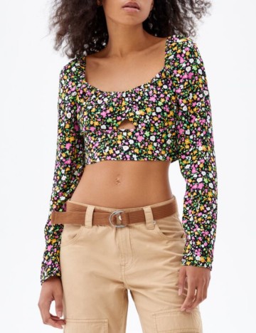 Top Bershka, mix culori