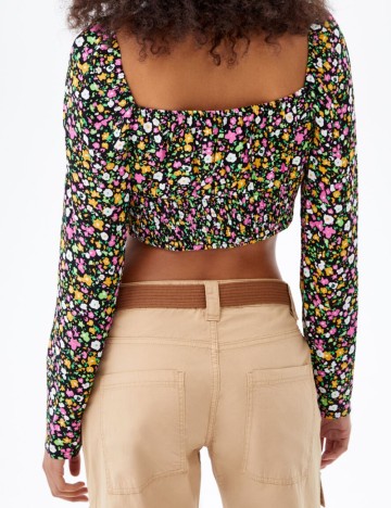 Top Bershka, mix culori