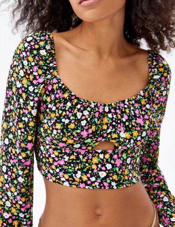 Top Bershka, mix culori