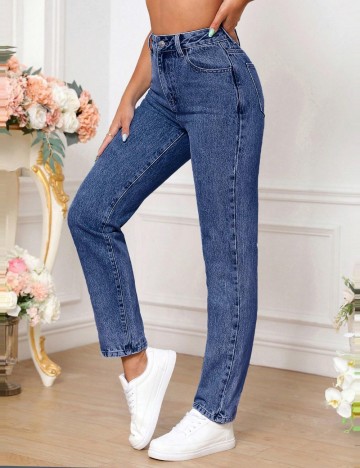 Jeans Shein, albastru
