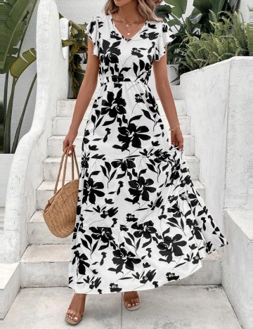 Rochie maxi Shein, mix culori
