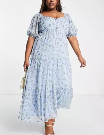 Rochie maxi ASOS, albastru