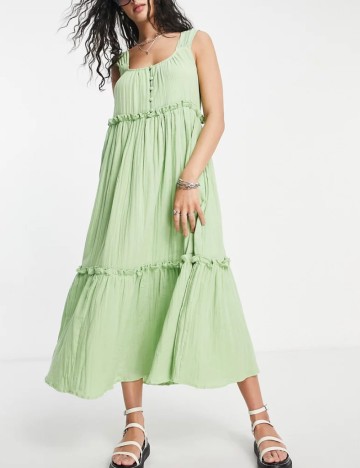 Rochie maxi ASOS, verde