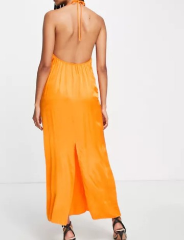 Rochie maxi Topshop, portocaliu
