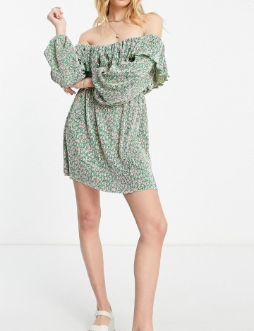 Rochie mini ASOS, verde