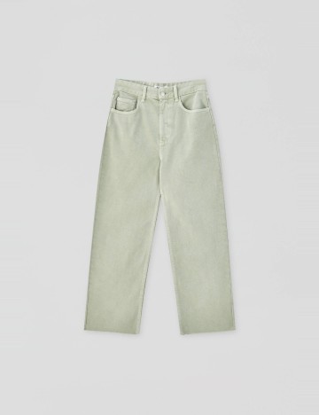 Jeans Pull&Bear, verde deschis