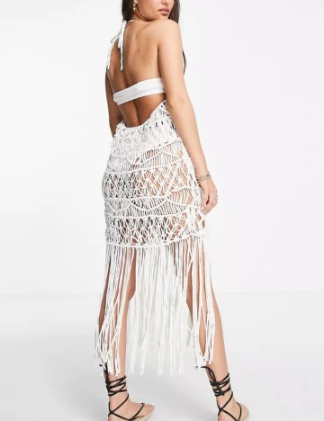 Rochie mini ASOS, alb