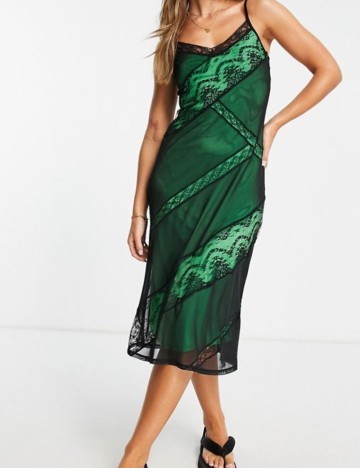 Rochie midi Topshop, verde