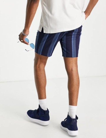 Pantaloni scurți ASOS, albastru
