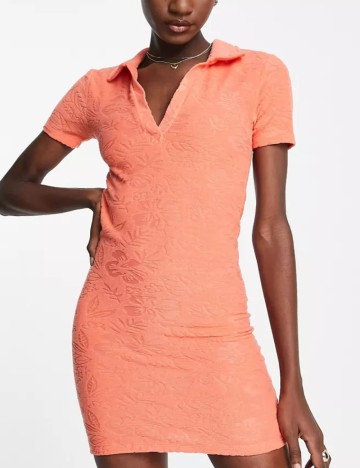 Rochie mini ASOS, roz coral