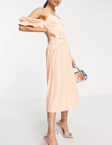 Rochie midi ASOS, portocaliu