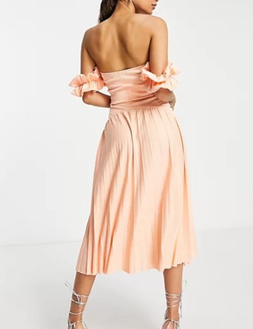 Rochie midi ASOS, portocaliu