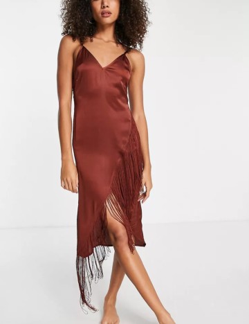 Rochie midi ASOS, maro