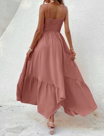 Rochie maxi Shein, roz prafuit