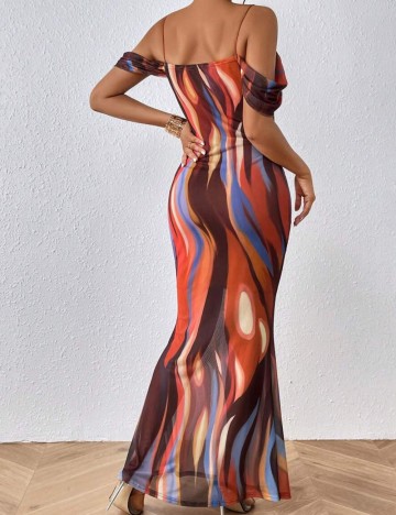 Rochie maxi Shein, mix culori