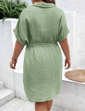 Rochie mini Shein Curve+, verde