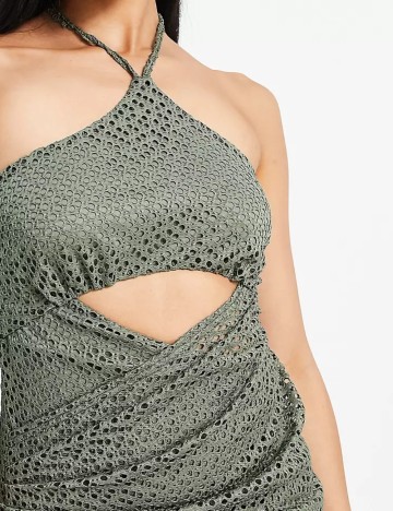 Rochie midi ASOS, verde