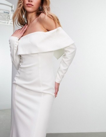 Rochie de ocazie și bridal ASOS, alb