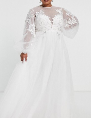 Rochie de ocazie și bridal ASOS, alb