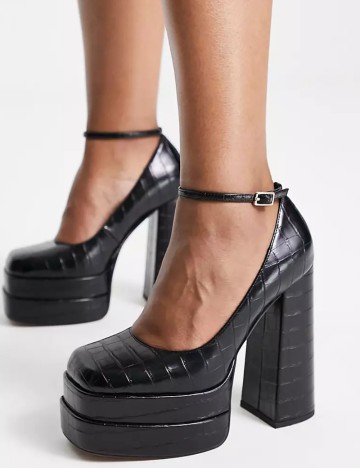 Pantofi cu toc ASOS, negru