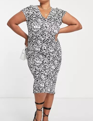 Rochie midi ASOS, mix culori