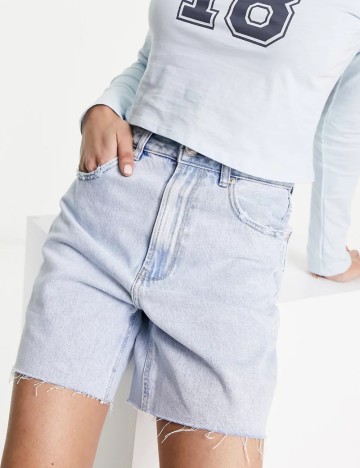 Pantaloni scurți de blugi Stradivarius, albastru