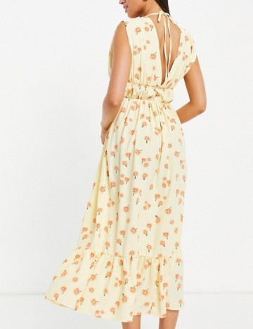 Rochie midi ASOS, galben