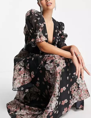 Rochie maxi ASOS, mix culori