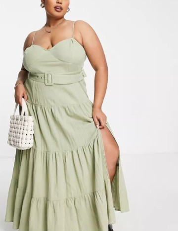 Rochie maxi ASOS, verde