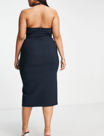 Rochie midi ASOS, bleumarin