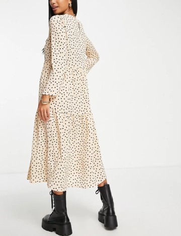 Rochie midi ASOS, bej