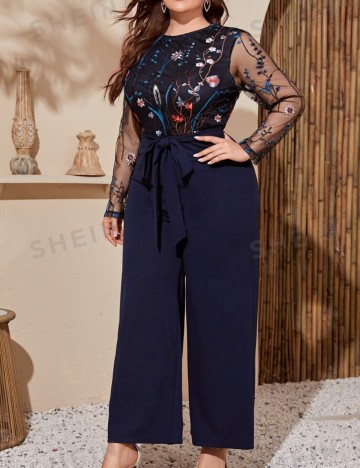 Salopetă lungă Shein Curve+, mix culori