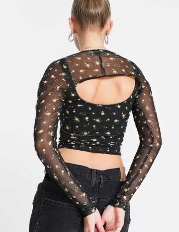 Set bolero și top ASOS, negru