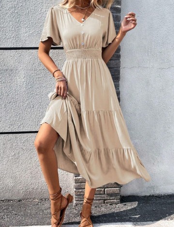 Rochie midi Shein, crem