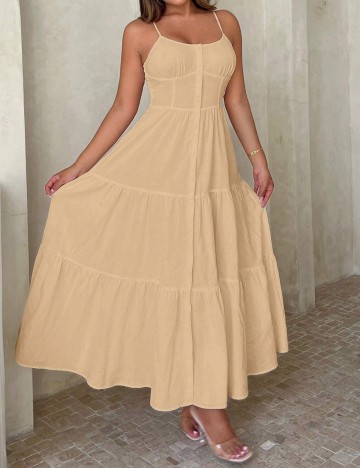 Rochie maxi Shein, bej