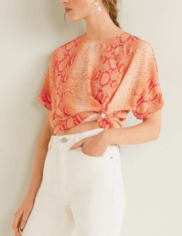 Tricou Mango, portocaliu